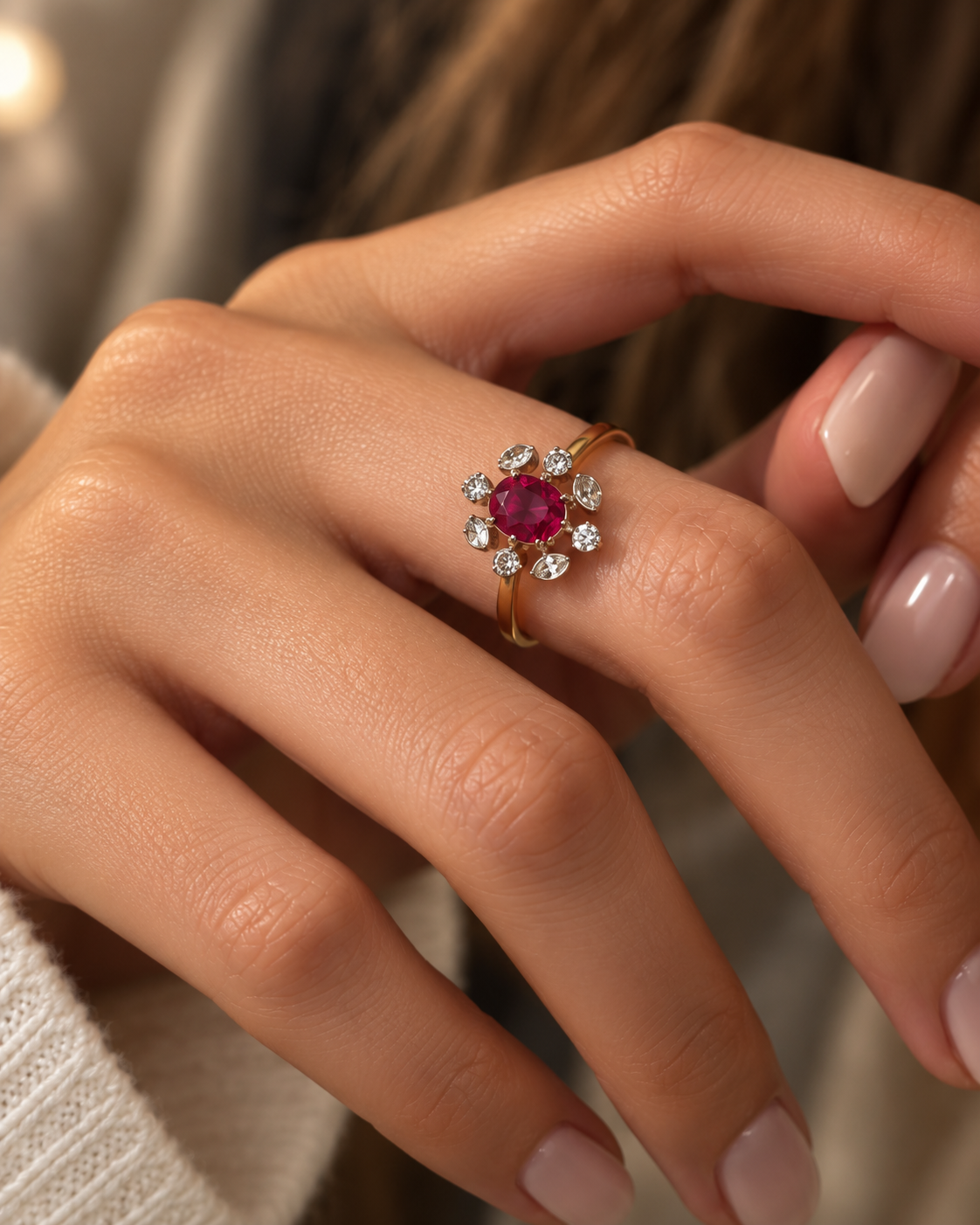 Rosace Ruby Ring