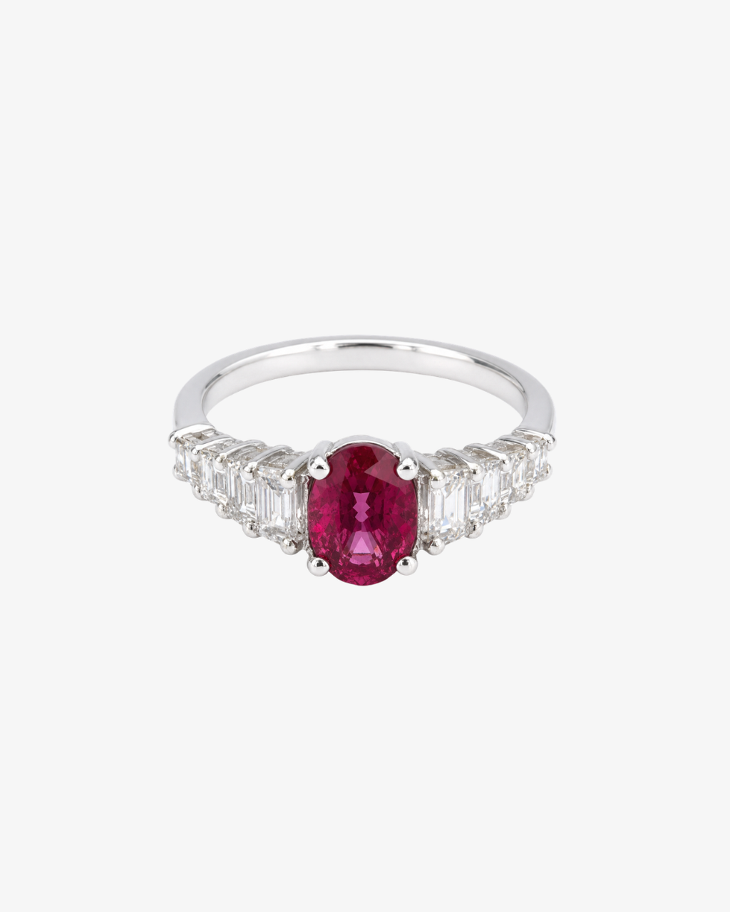 Rouge Baguette Ring