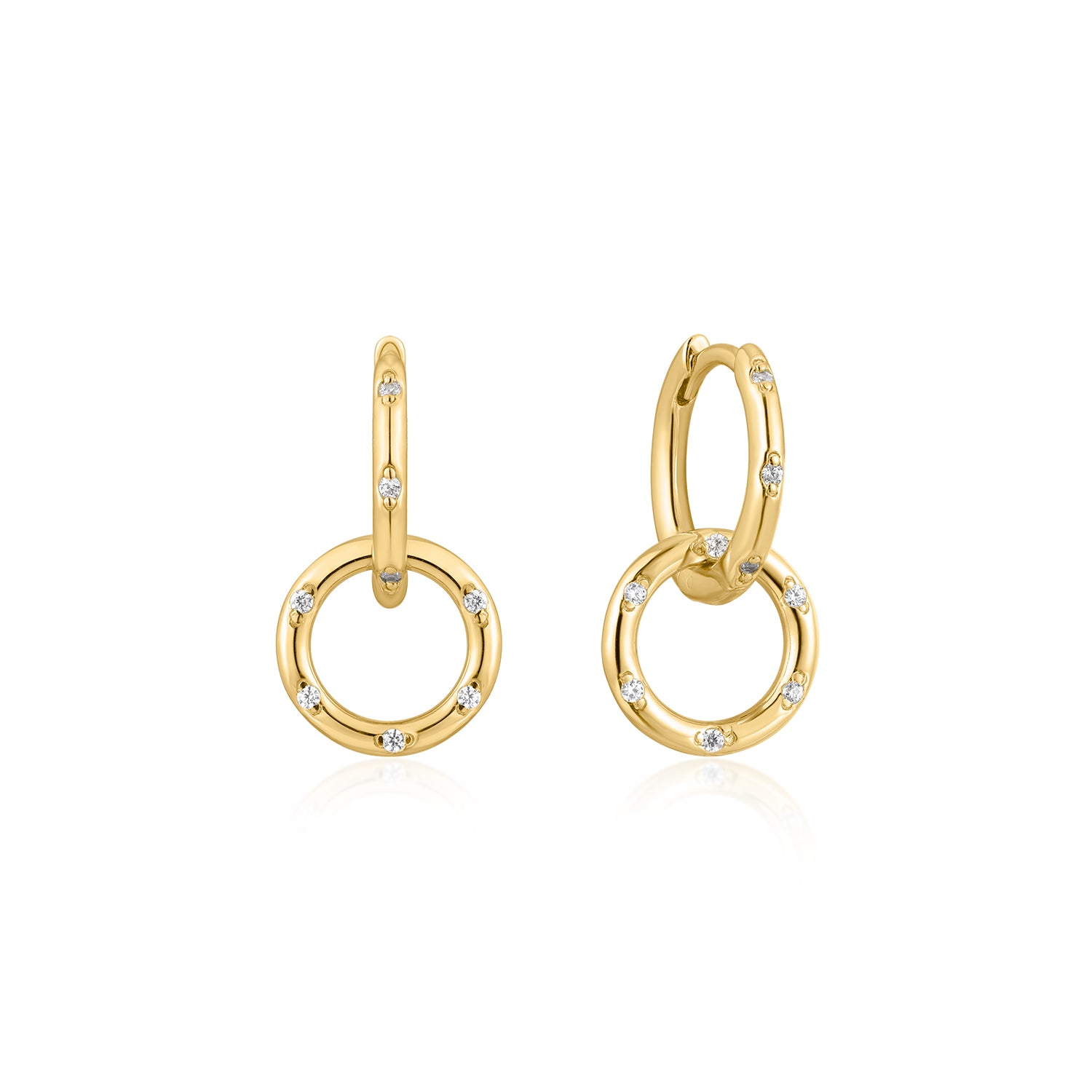 Doree Infinity Topaz Hoops Earrings