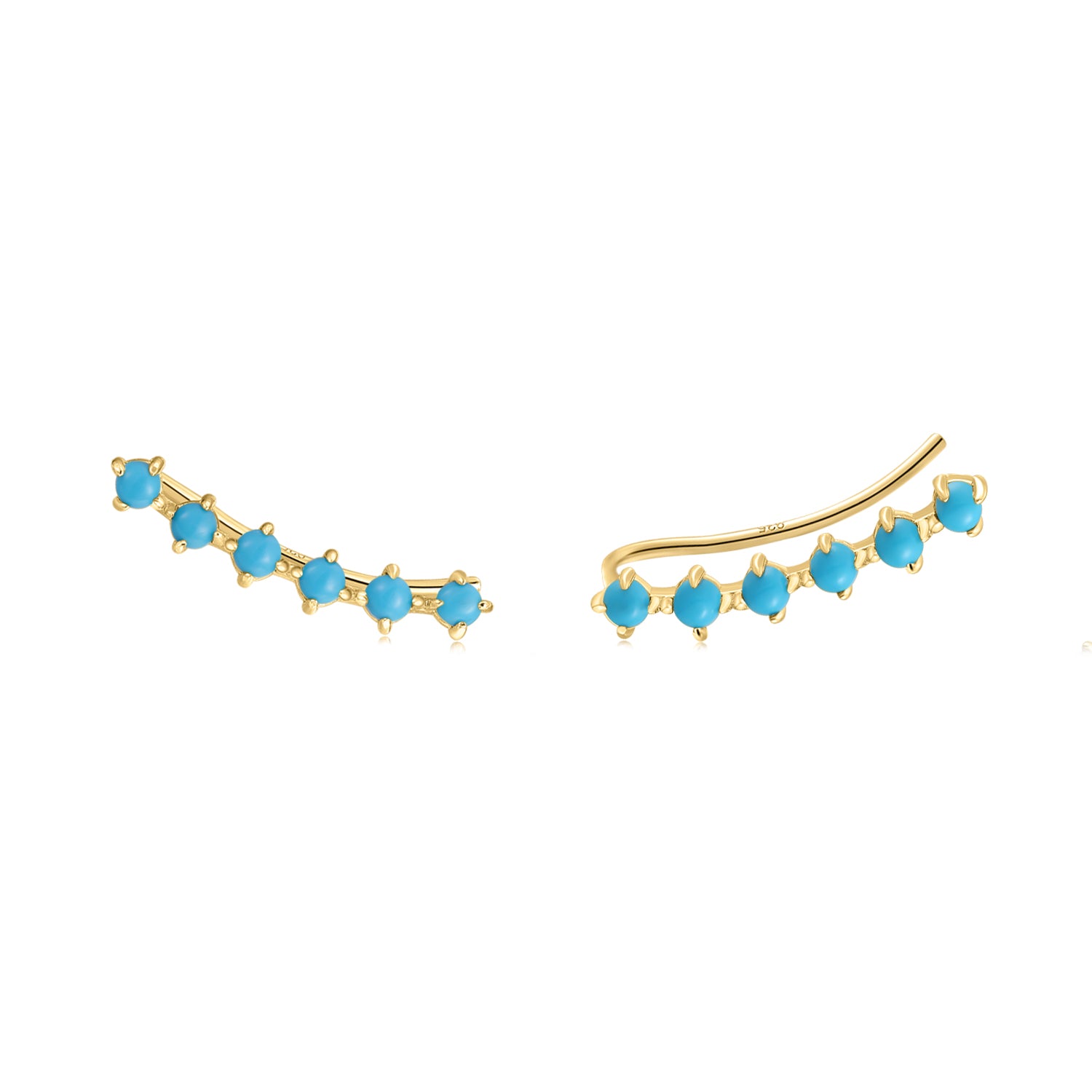 Doree Turquoise Ear Climbers