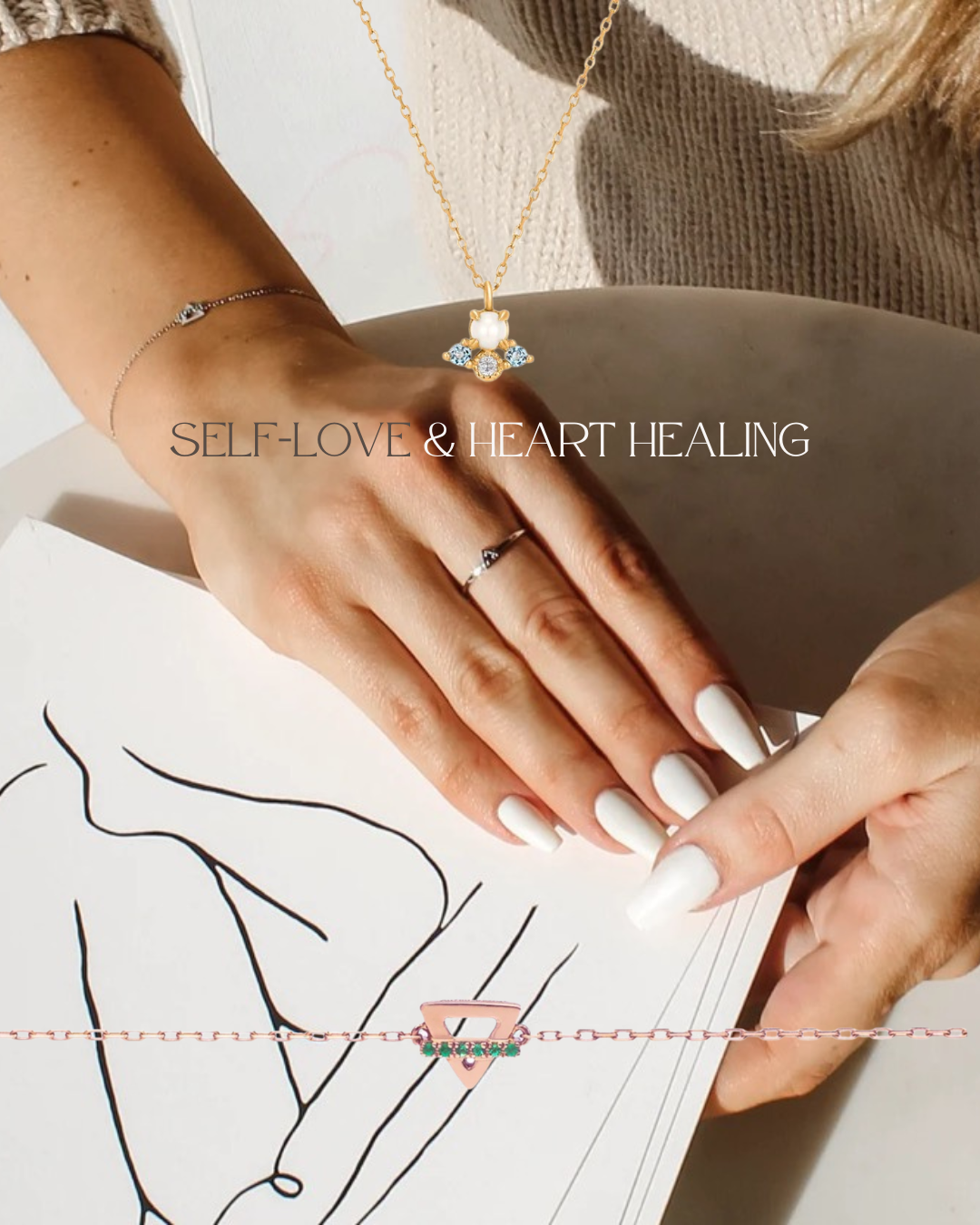 Solid gold jewellery pieces