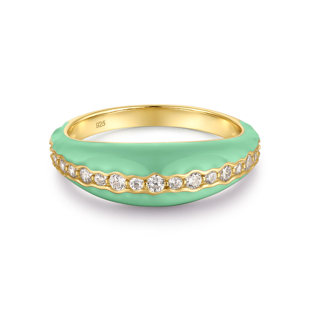 Mint Lollies Embrace Ring