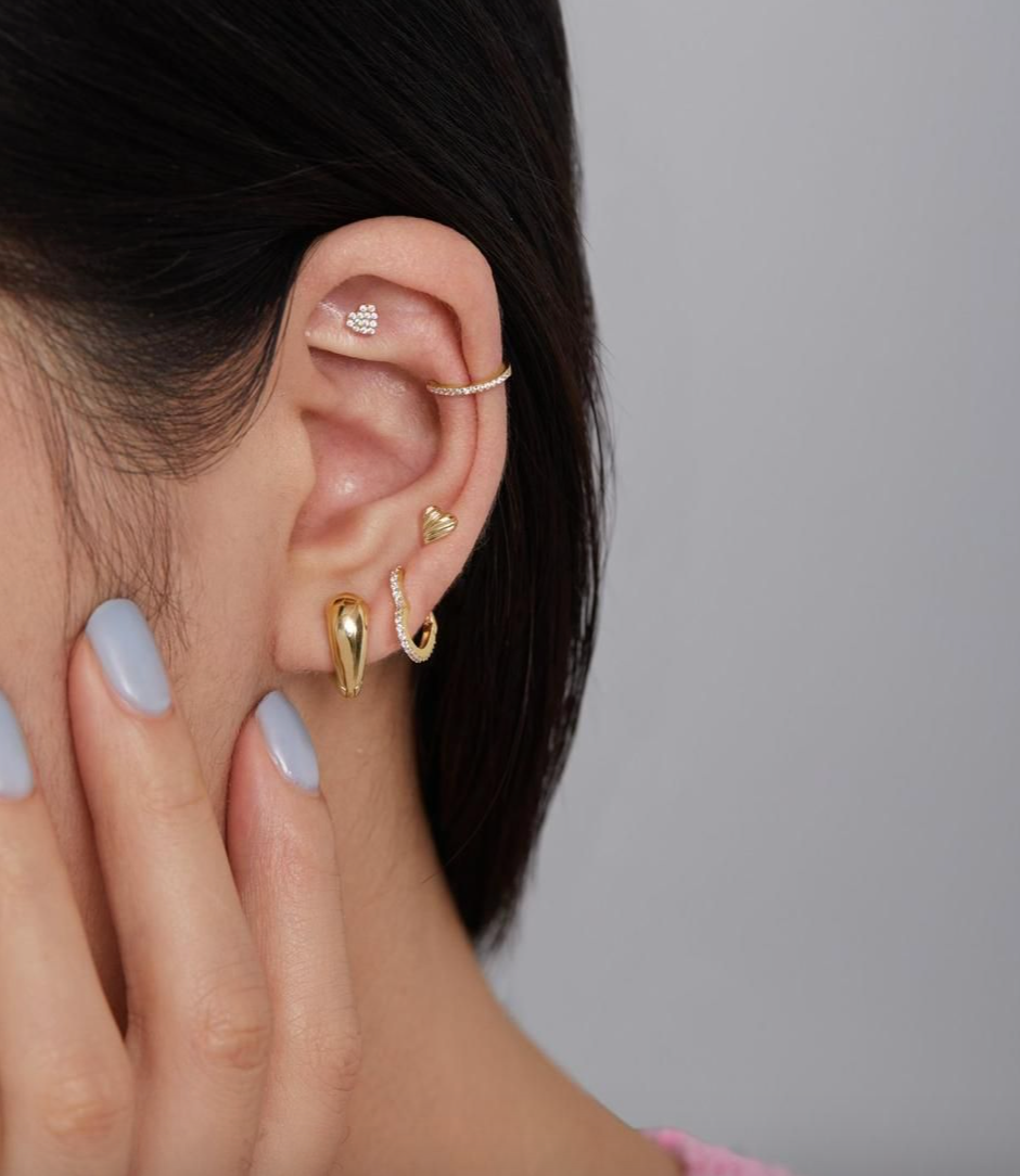 Éclat Heart Stud Earring