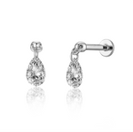 Lumina Teardrop Diamond Flatback Earring