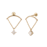 Vega Diamond Flatback Earring