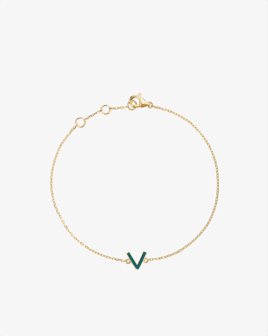 The Petit Initial Enamel Bracelet