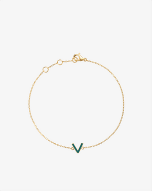 The Petit Initial Enamel Bracelet