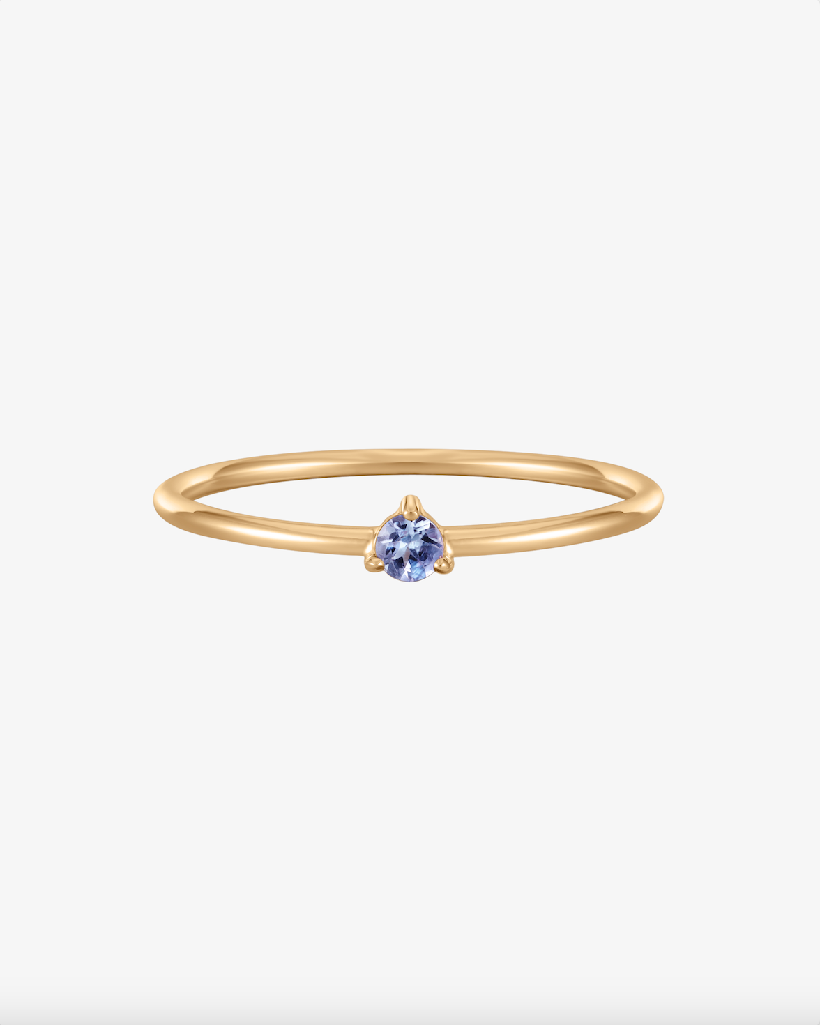 December Birthstone Solitaire Ring