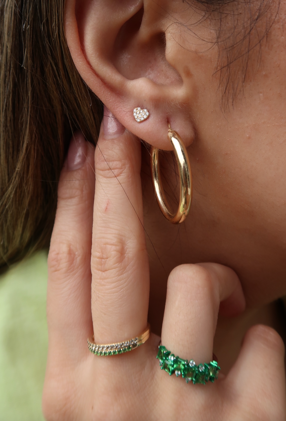 Éclat Heart Stud Earring