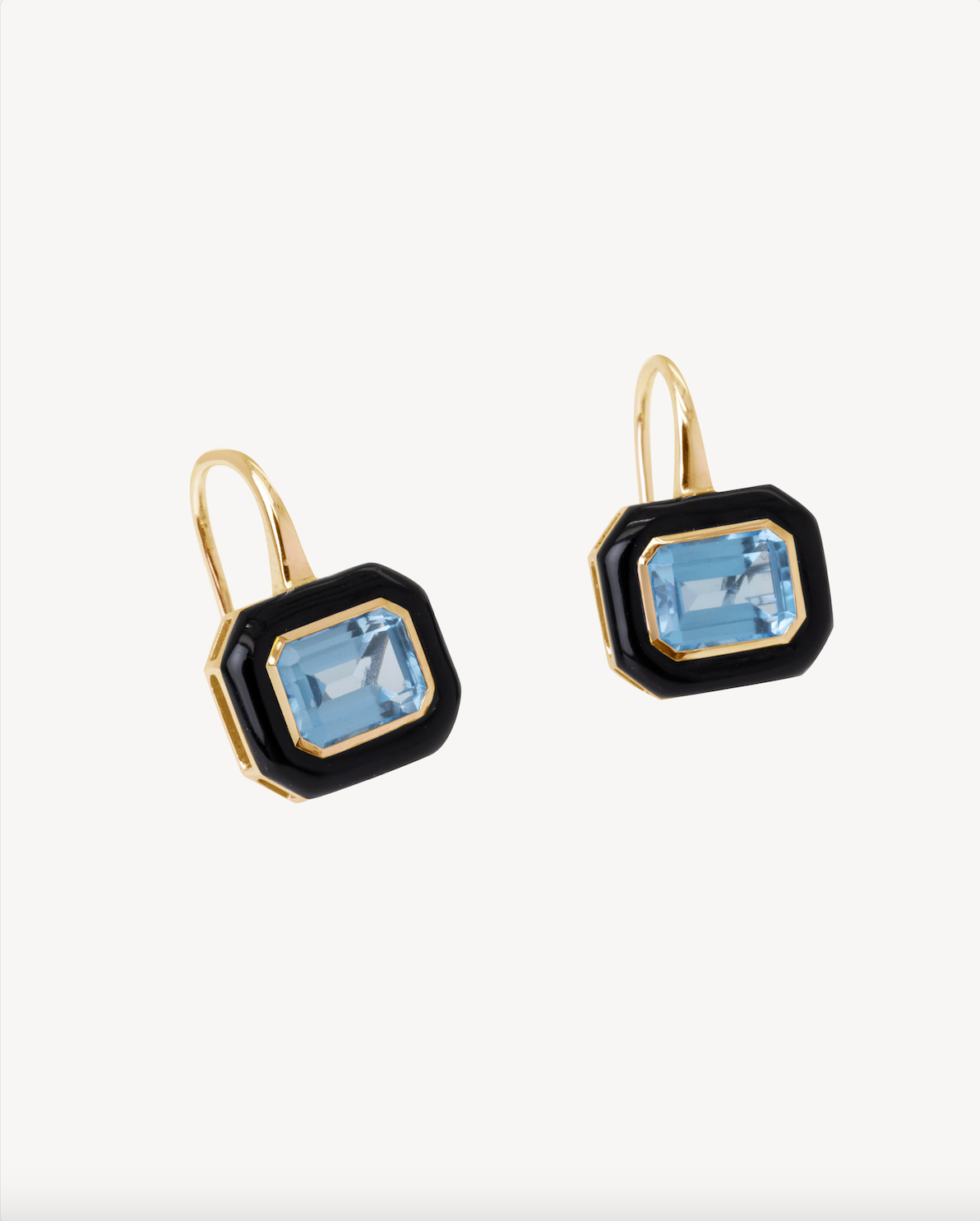 Midnight Drop Enamel Earrings