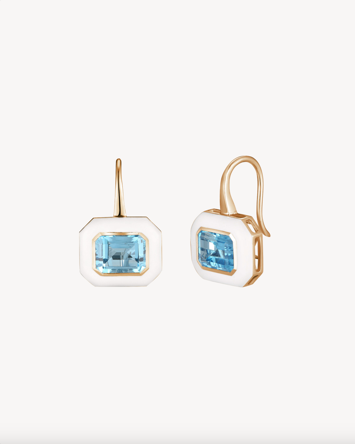 Dawn Drop Enamel Earrings