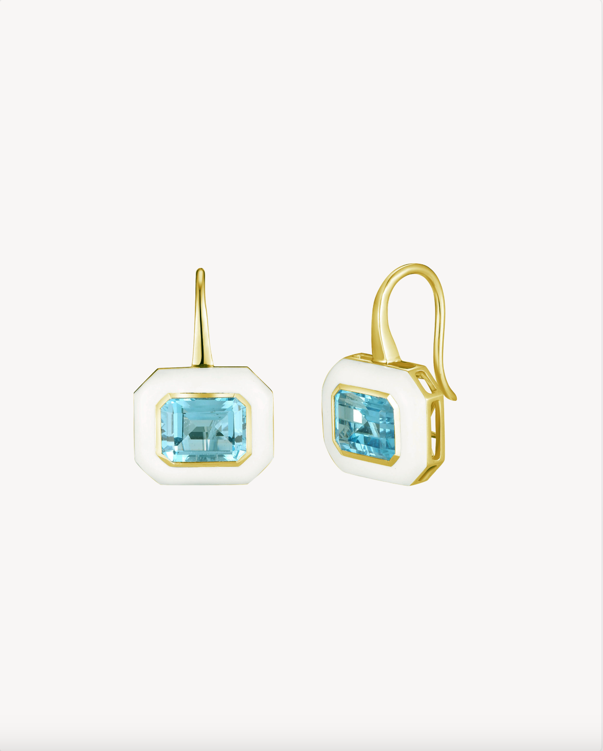 Dawn Drop Enamel Earrings