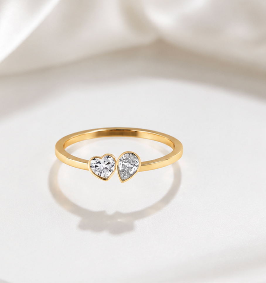 Verona Heart Duo Ring