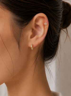 Lotelle Diamond Flatback Earring