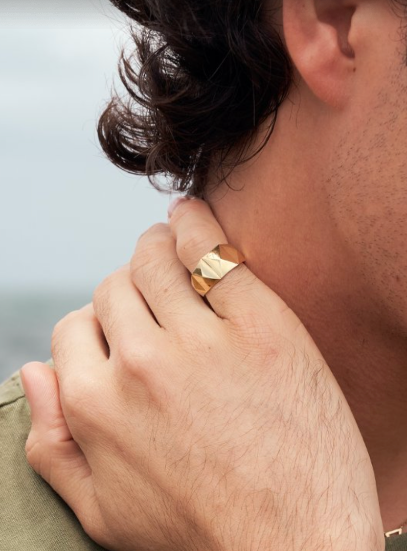 Pyramid Signet Ring