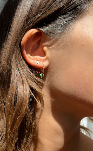 Star Enamel Stud Earring