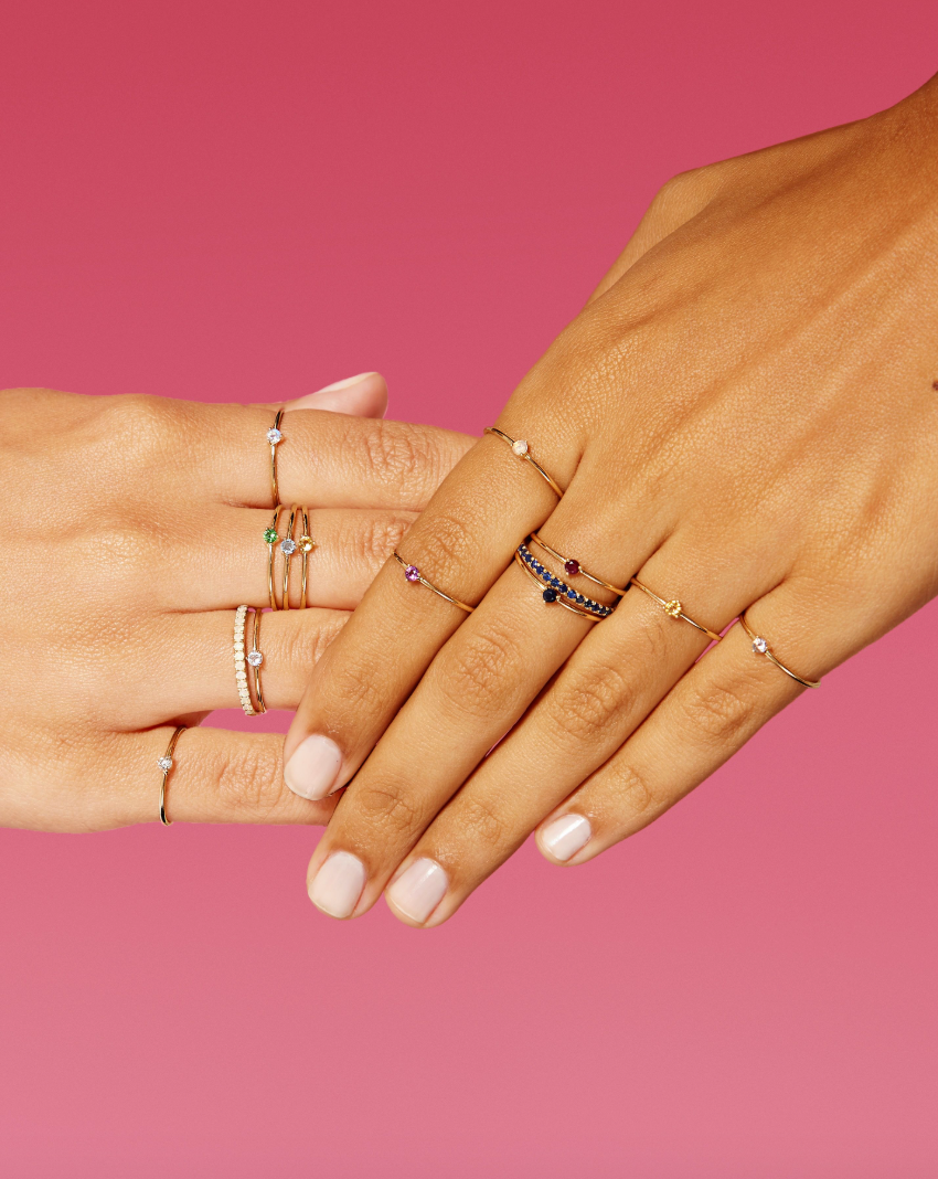 November Birthstone Solitaire Ring