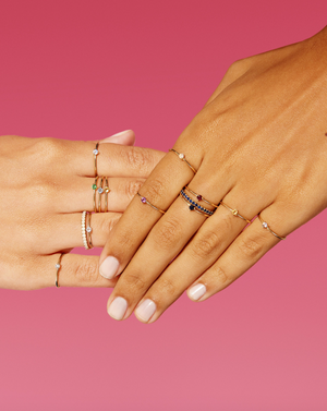 September Birthstone Eternity Ring