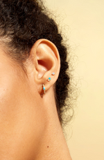 April Birthstone Stud Earring