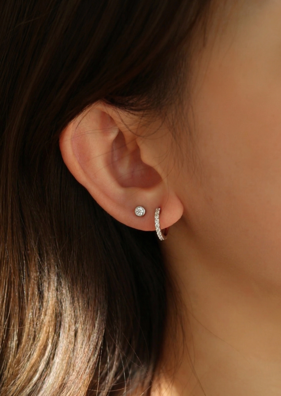 Nova Bezel Flatback Earring