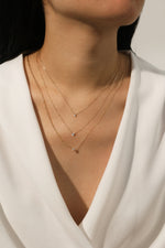 Double Chain Diamond Necklace