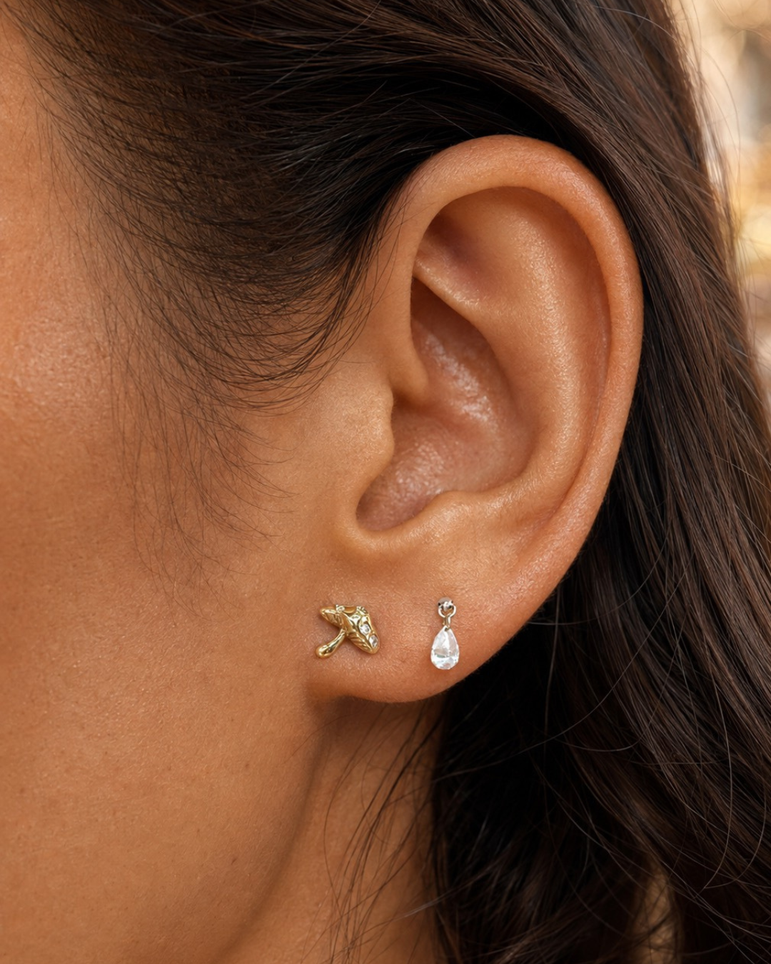Mushroom Stud Earring
