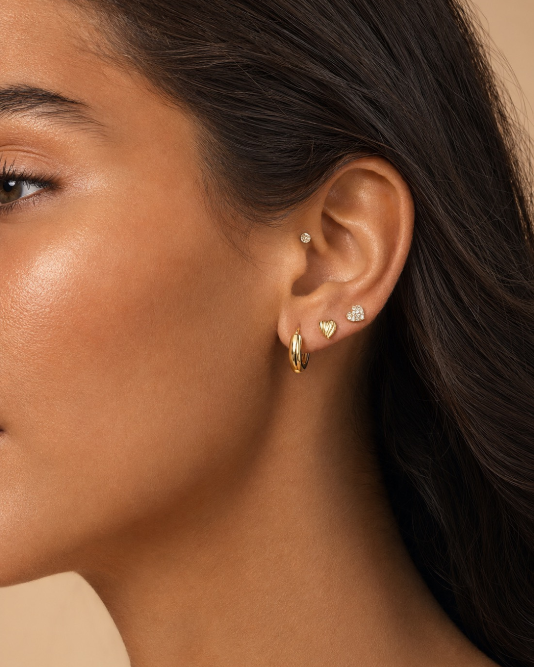 Heart Bonbons Stud Earring