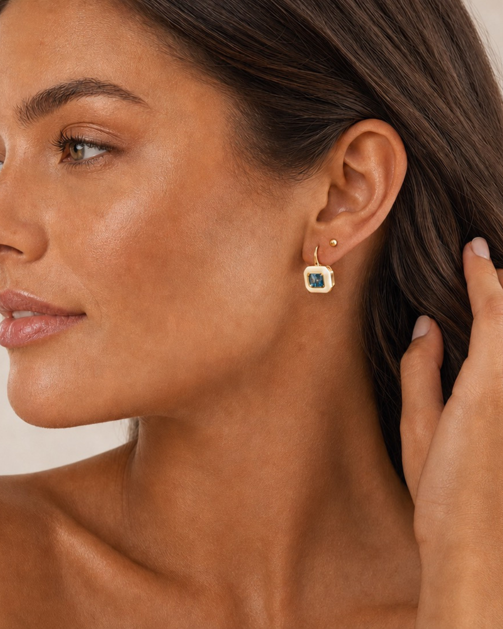 Dawn Drop Enamel Earrings