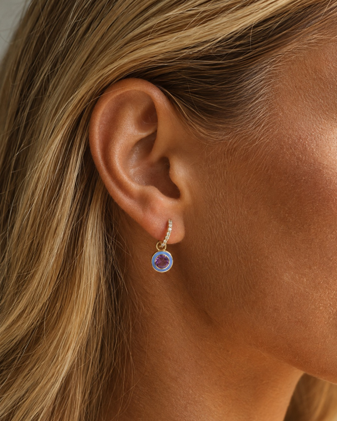 Cerulean Enamel Charm