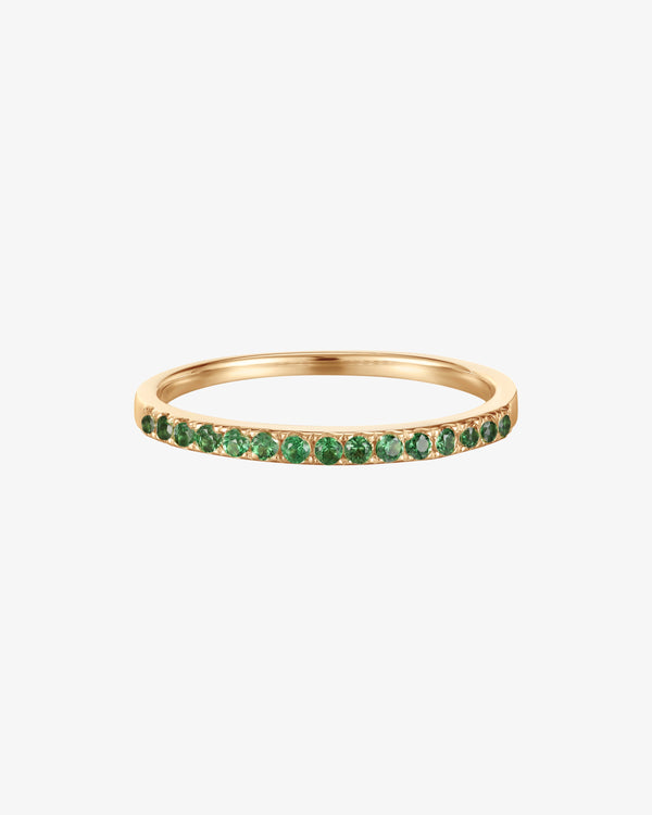 May Birthstone Tsavorite Eternity Ring