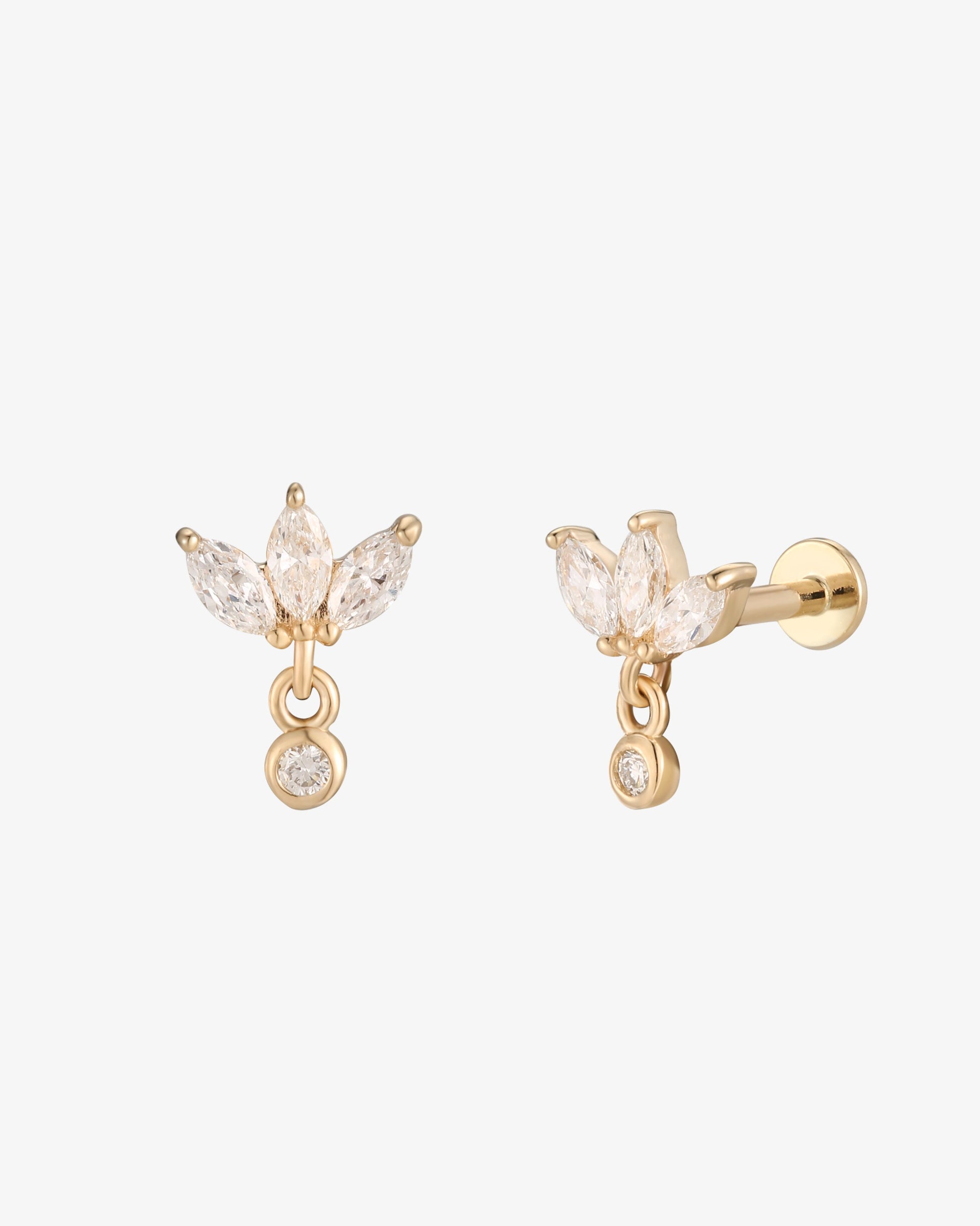 Lotelle Diamond Flatback Earring
