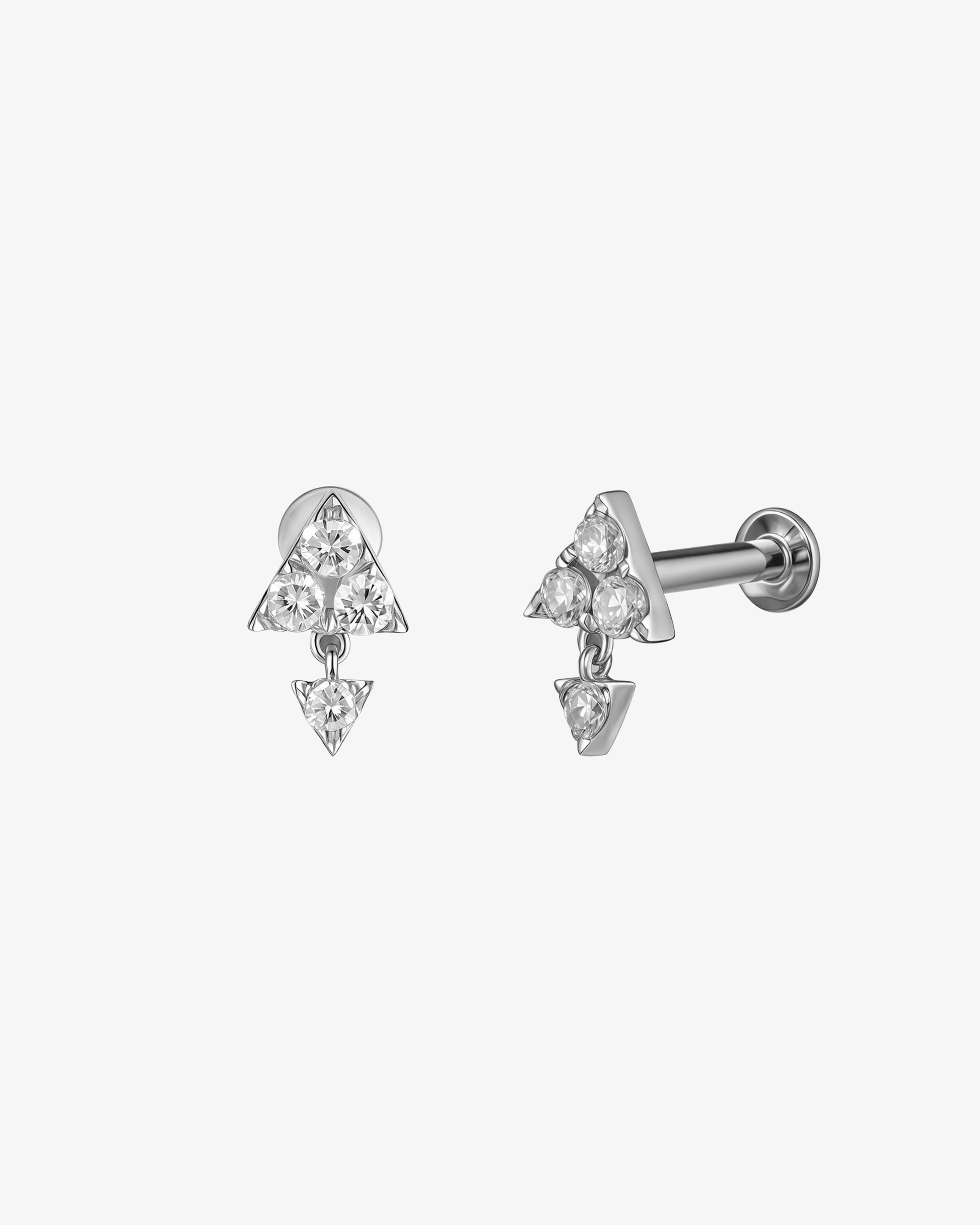 Asteria Diamond Flatback Earring