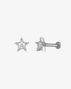 Nova Star Diamond Flatback Earring