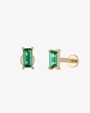 Verdéa Emerald Flatback Earring