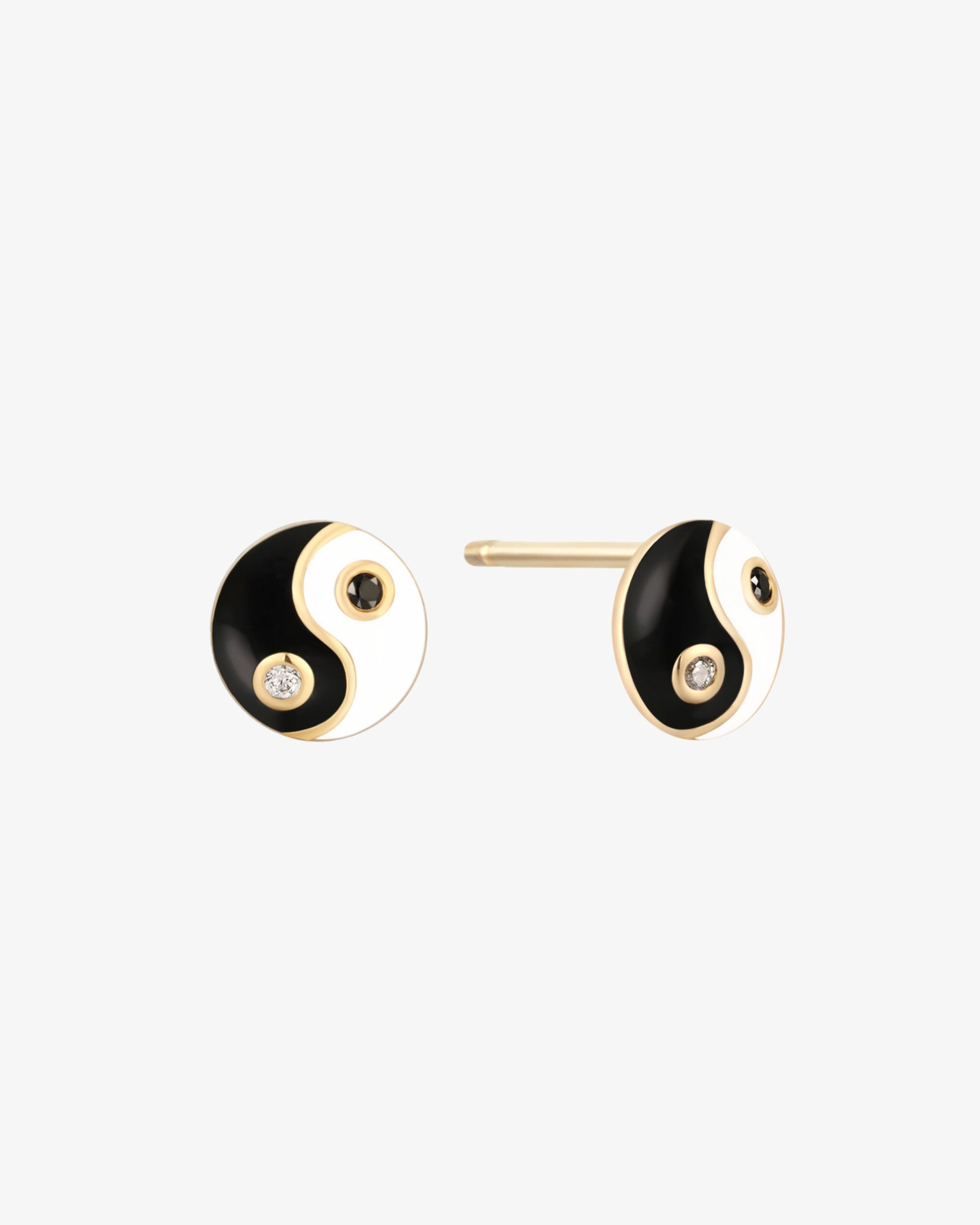 Yin Yang Stud Earring