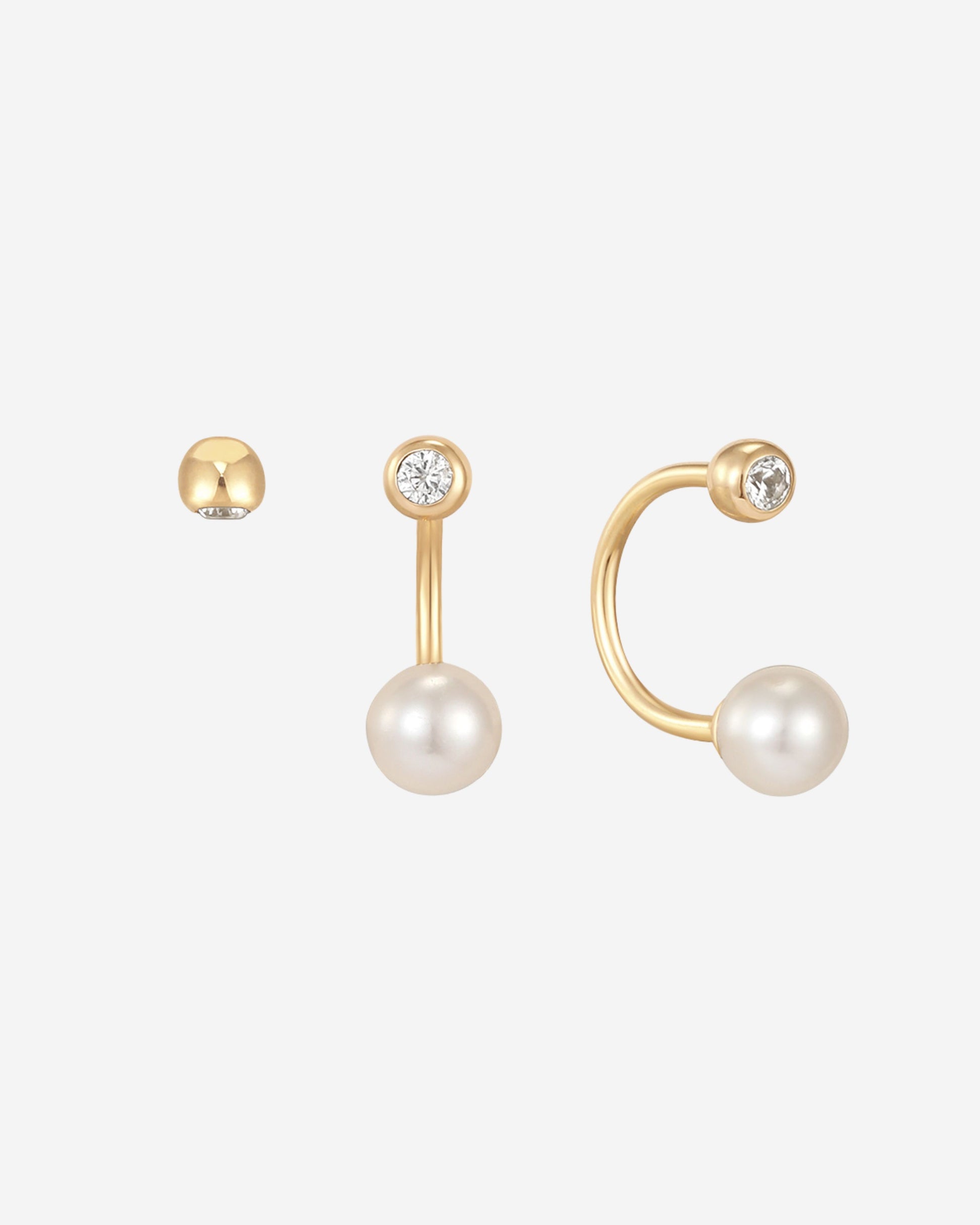 Ivory Crescent Earring