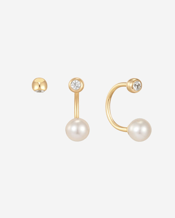 Ivory Crescent Earring