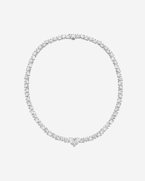 Eternal Heartline Tennis Necklace