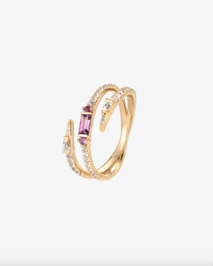 Lavender Wrap Ring