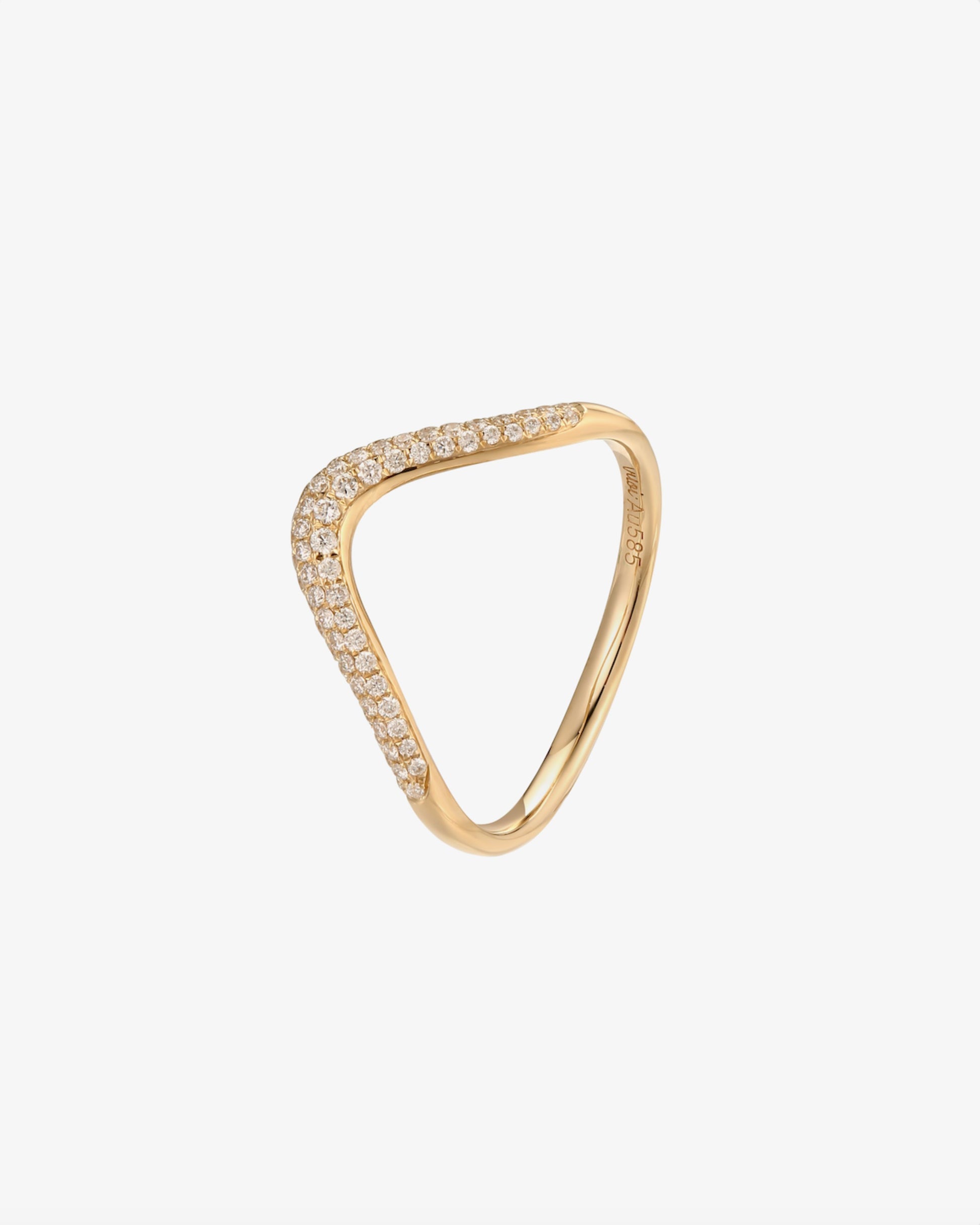 Gilded Curve Ring