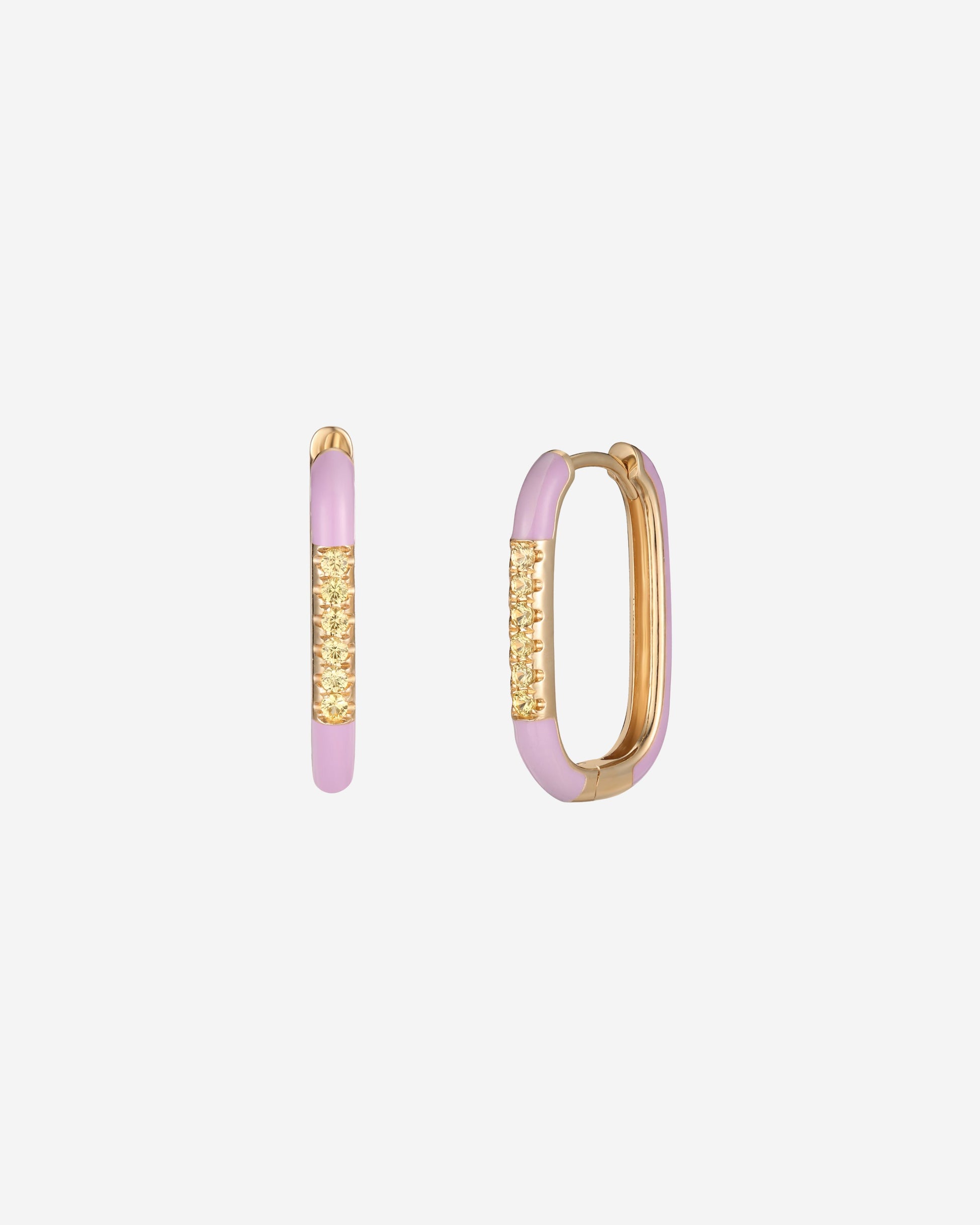 Lilac Glow Huggie Earring