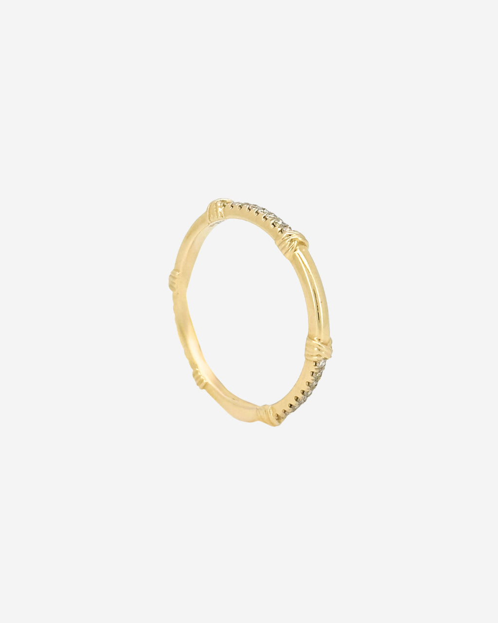Bamboo Diamond Ring
