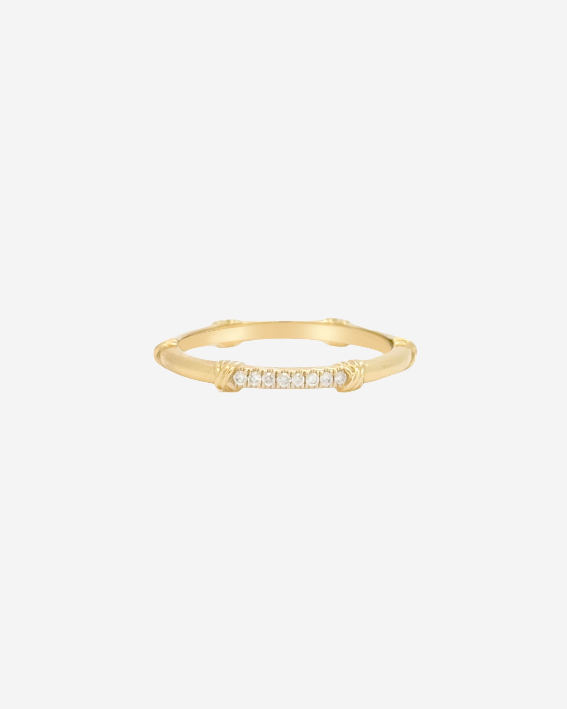 Bamboo Diamond Ring