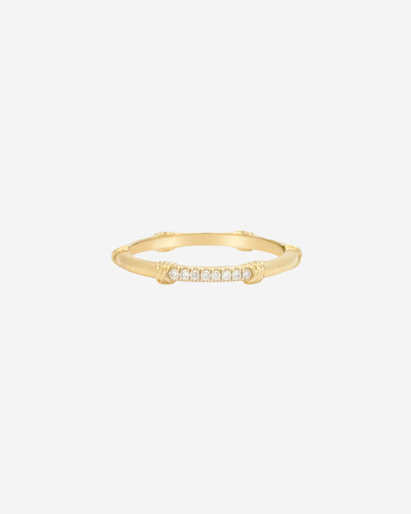 Bamboo Diamond Ring
