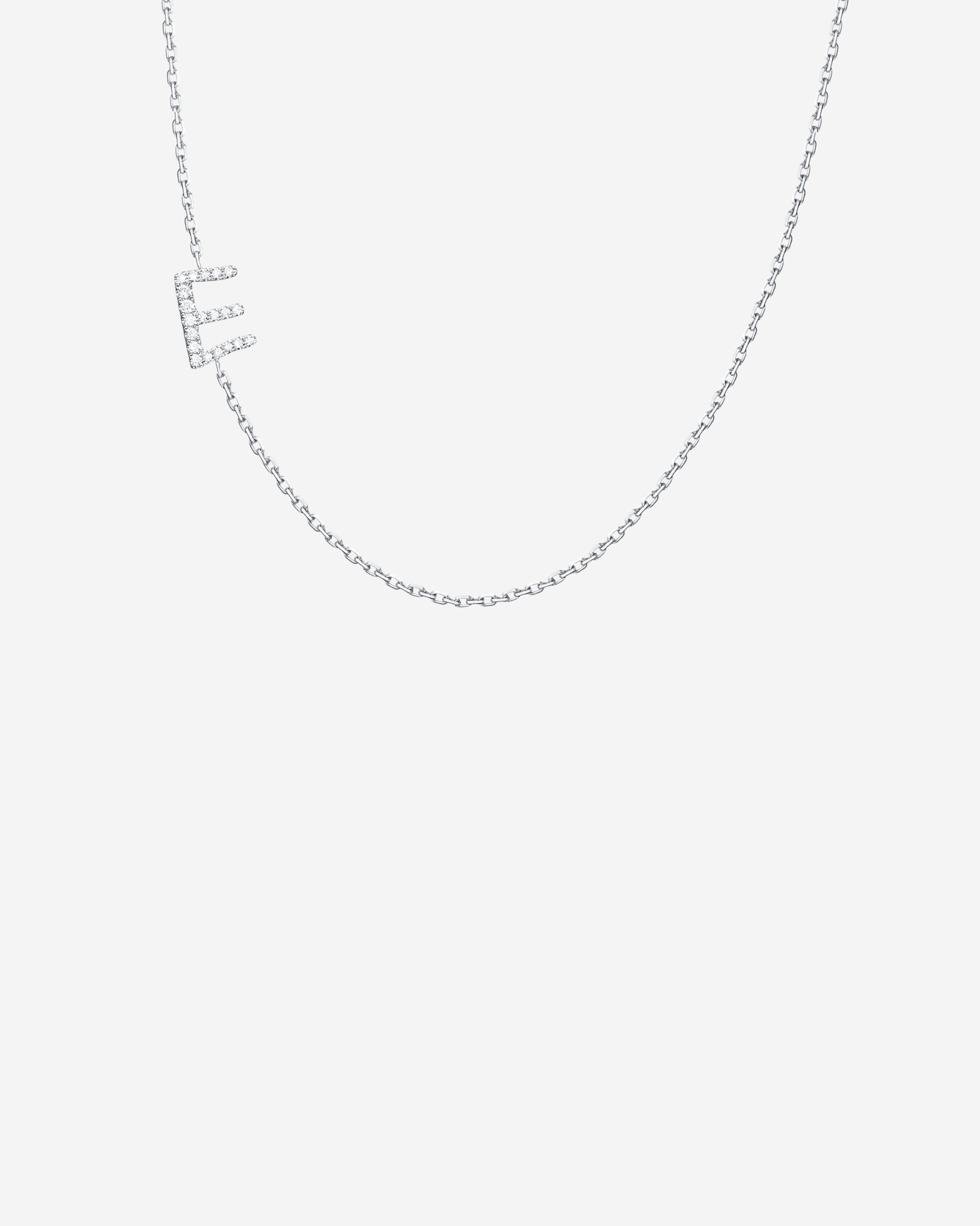 Initial Spark Diamond Necklace