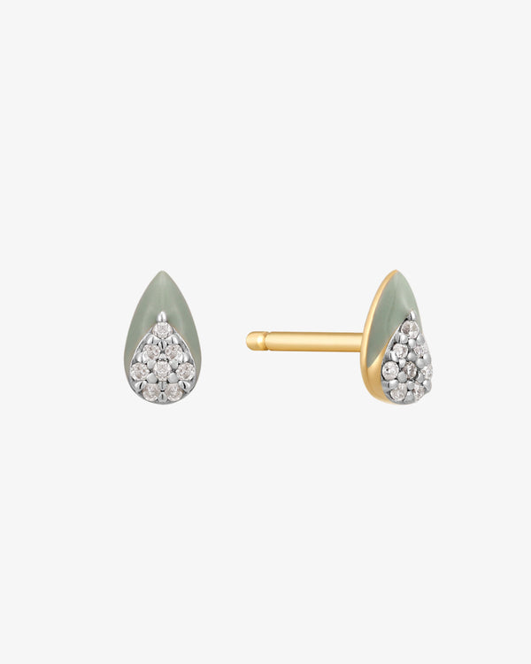 Aqua Drop Stud Earring