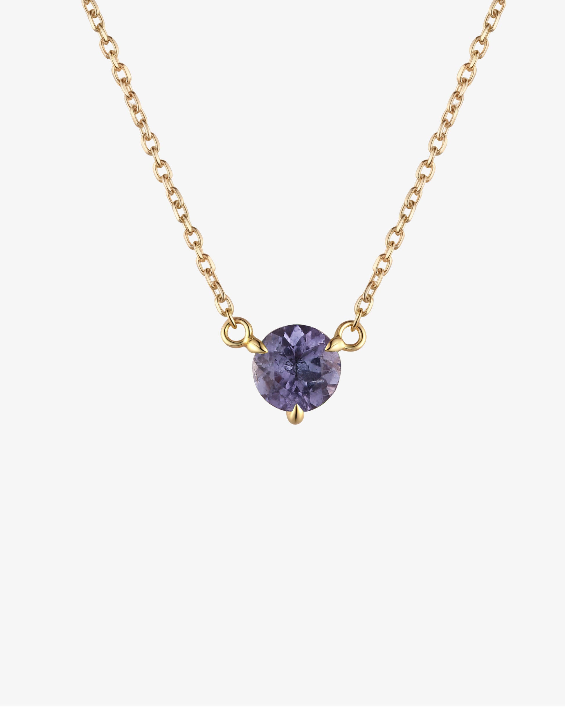 December Birthstone Tanzanite Solitaire Necklace