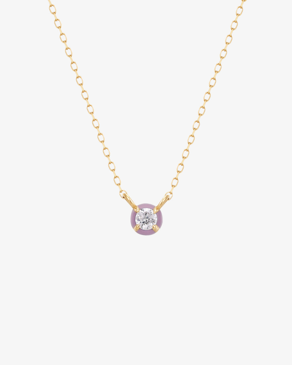 Blush Frost Enamel Necklace