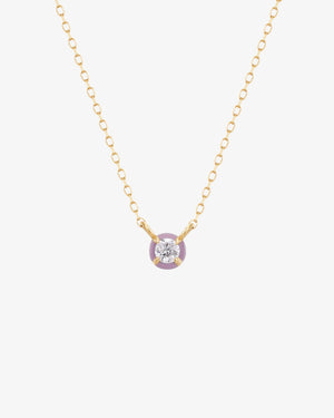 Blush Frost Enamel Necklace