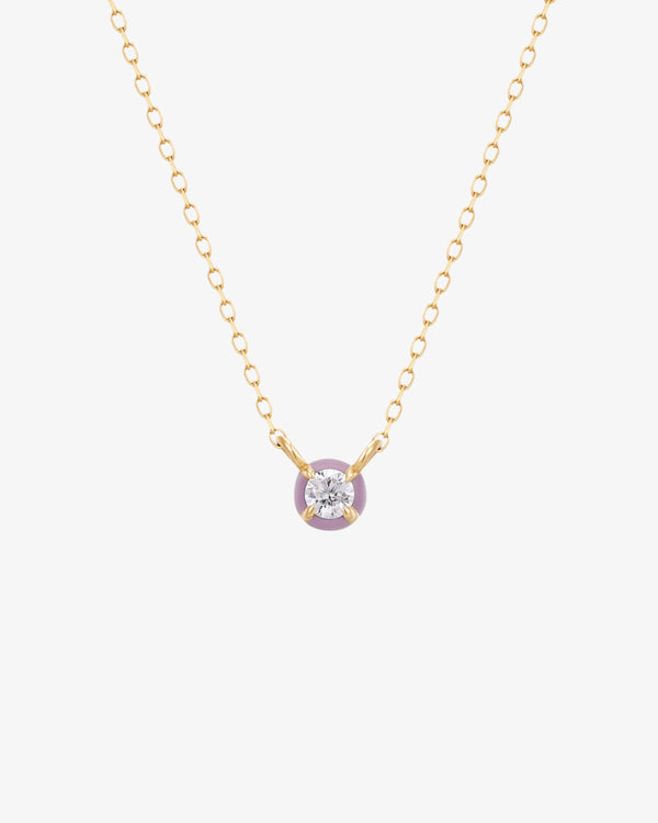 Blush Frost Enamel Necklace